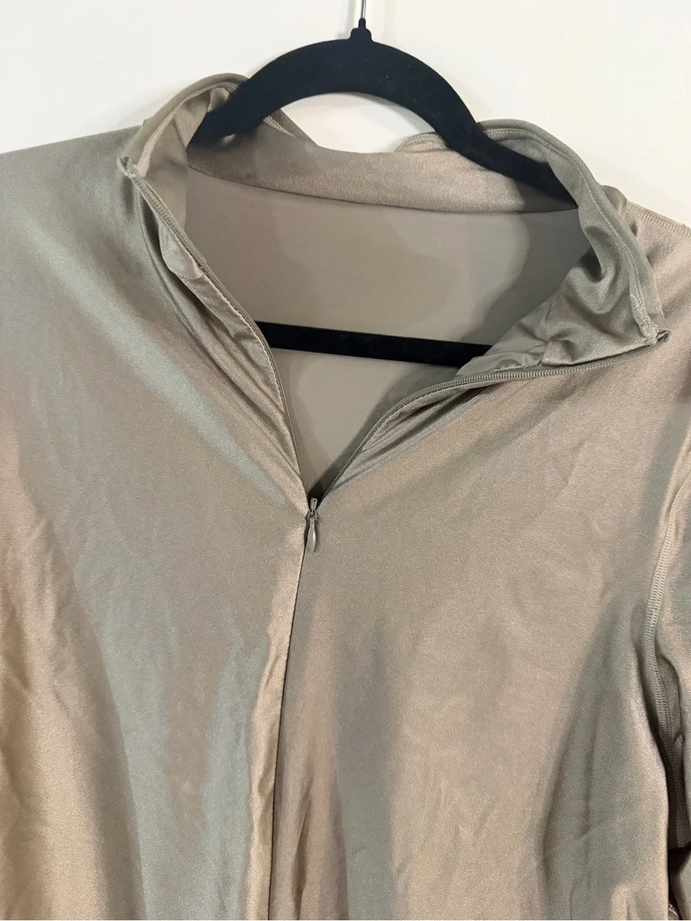 SKIMS half zip swimsuit  Smoke